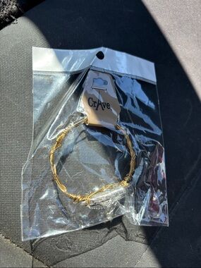 rave Gold-Tone Twisted Wire Bracelet